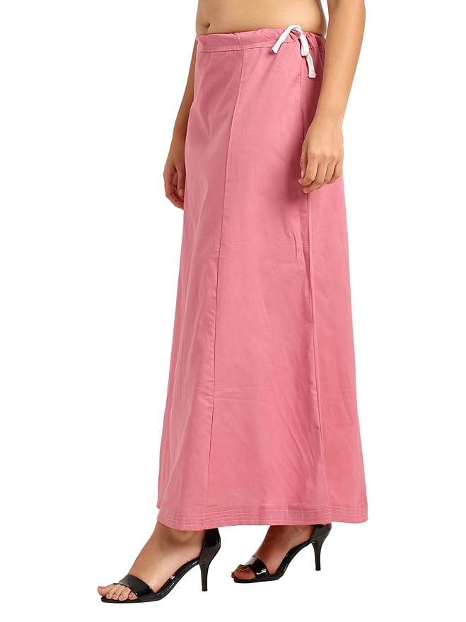 Vishakha Pure Cotton Petticoat for Saree | Soft Breathable Cotton Saree Petticoat for Women | Adjustable Drawstring Nada Fit for Wedding, Festive